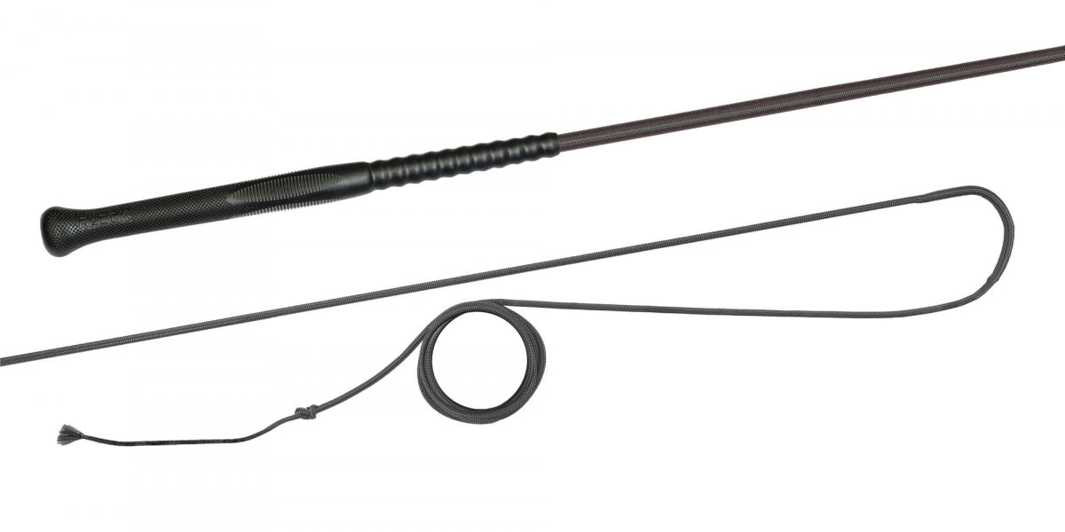 Fleck Lunge Whip with ERGO Grip Black (180cm or 200cm)