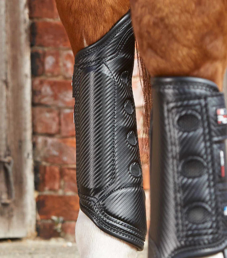 Premier Equine UK Carbon Tech Air Cooled Eventing Boots pr - Black Medium (front & back pairs available)