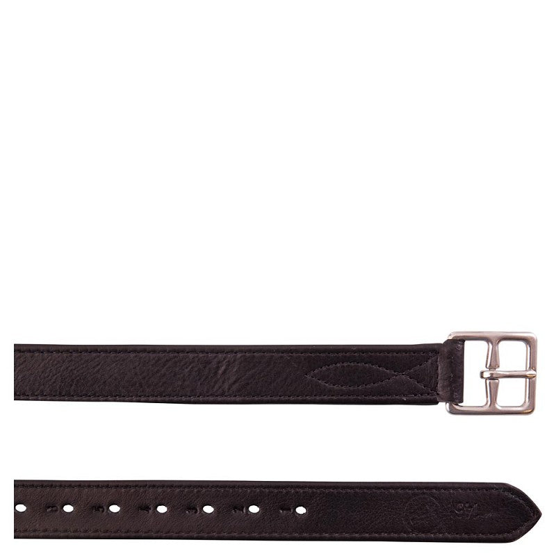 BR Stirrup Leathers Soft Black/Silver