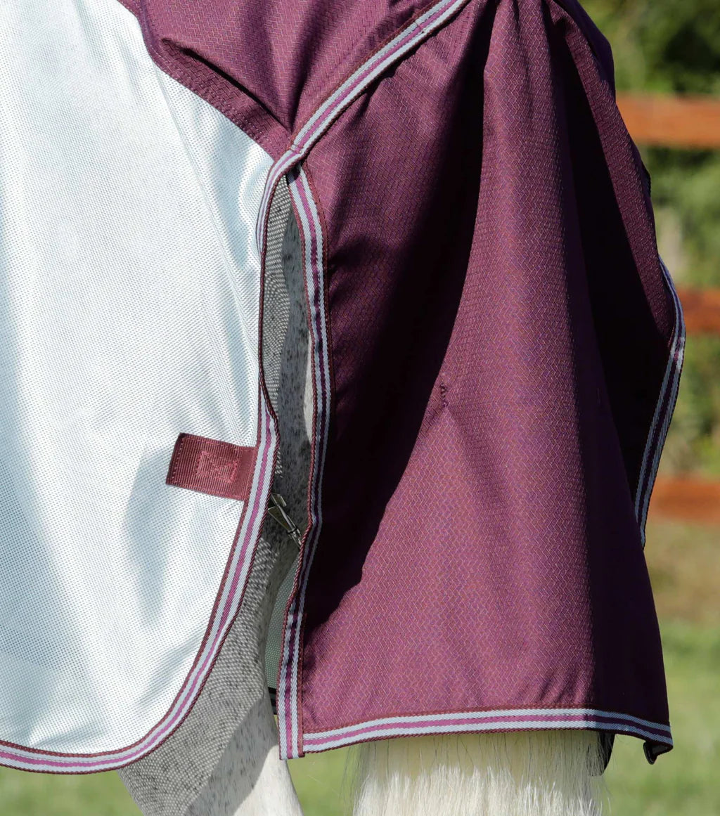 Premier Equine UK Buster Stay-Dry Mesh Air Fly Rug with Surcingles Wine 6β9β/81β