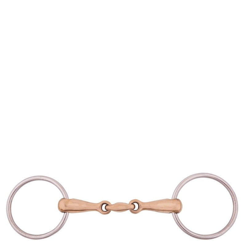 BR Double Jointed Loose Ring Snaffle 18mm Thick 13.5cm/5.25"