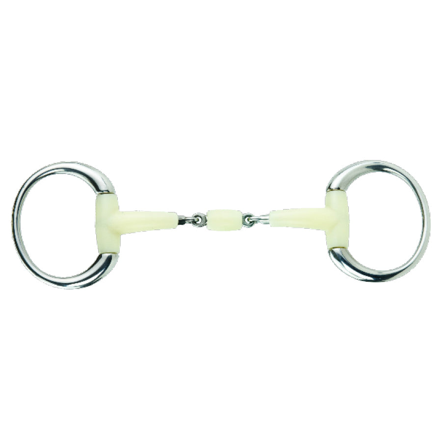 Happy Mouth Contour Double Joint Round Eggbutt Bit (12.5cm/5" or 13.5cm/5.25")