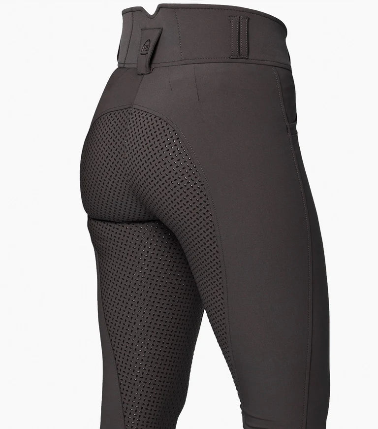 Premier Equine UK Sophia Ladies Full Seat High Waist Riding Breeches - Chocolate