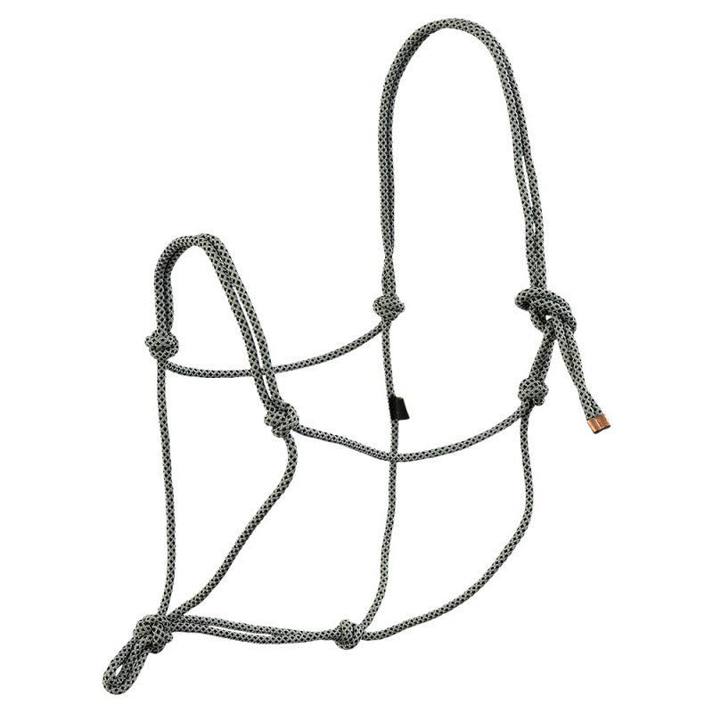 BR Knotted Rope Halter - Slate Grey - Cob