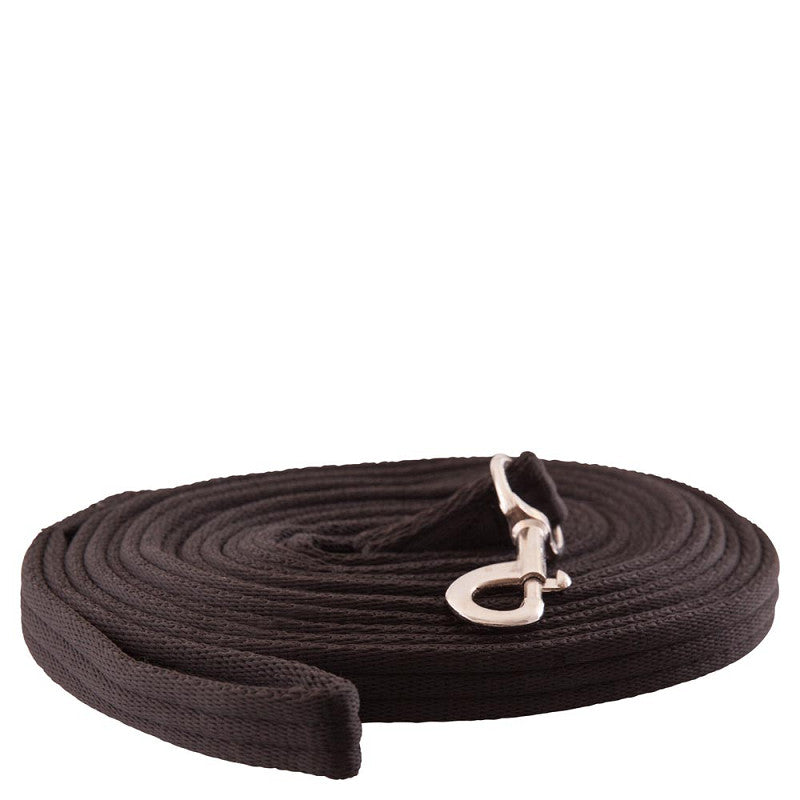 New - BR Premiere Lunge Line With Snap Hook - Black - 8mtr