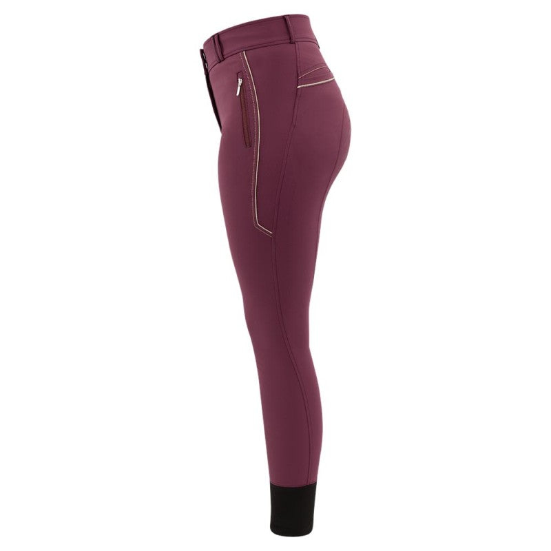 BR Riding Breeches Alicia Ladies Silicone Seat - Grape Wine - Euro 40/US 30
