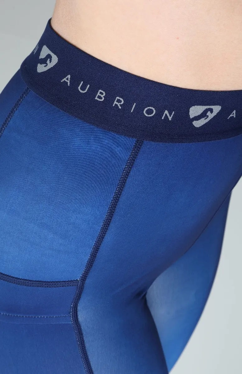 Shires Aubrion Dutton Riding Tights - Dark Navy - Ladies XL