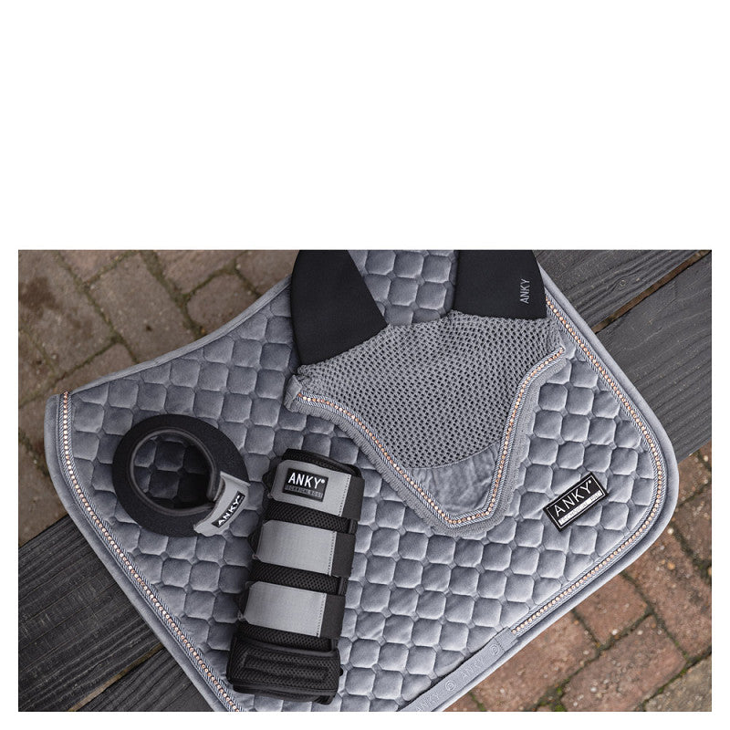 ANKY® Ear Bonnet Stones ATB23009 - Neoprene Ears -Steel Grey Full