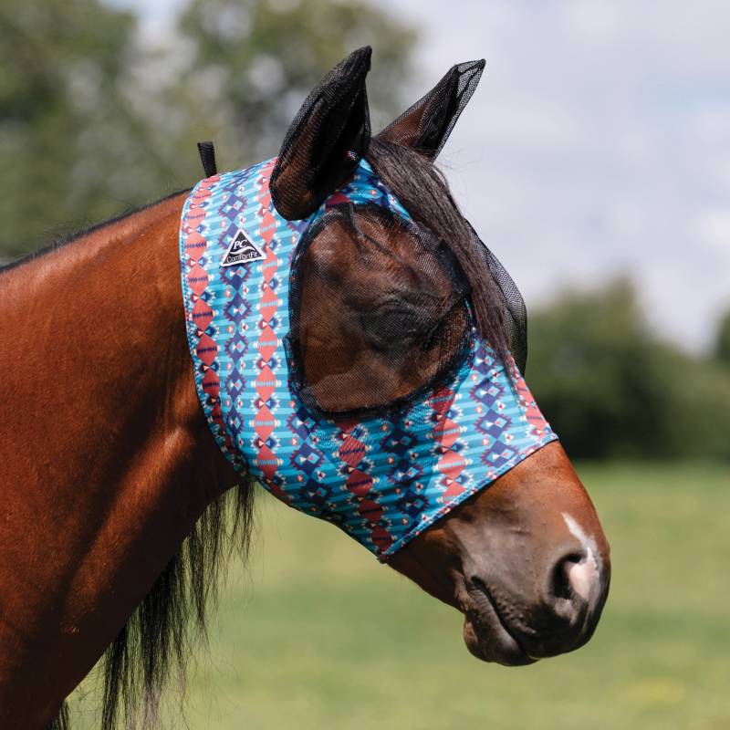 Professional's Choice Comfort Fit Lycra Fly Mask - Canyon - Cob Size