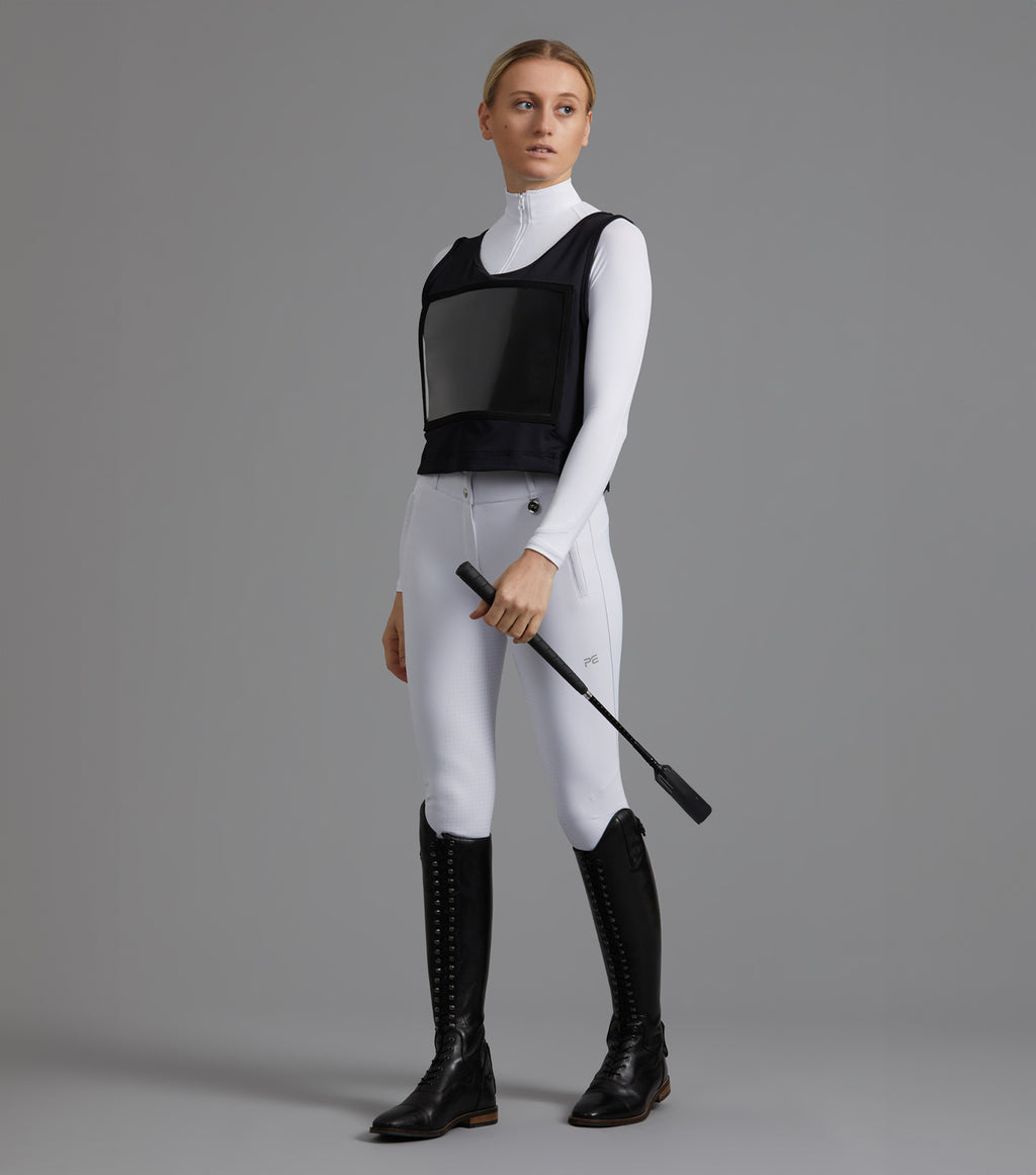 Premier Equine UK Lycra Vest Competition Bib - Black