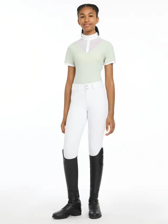 LeMieux Young Rider Eva Short Sleeve Show Shirt Pistachio 13/14 years