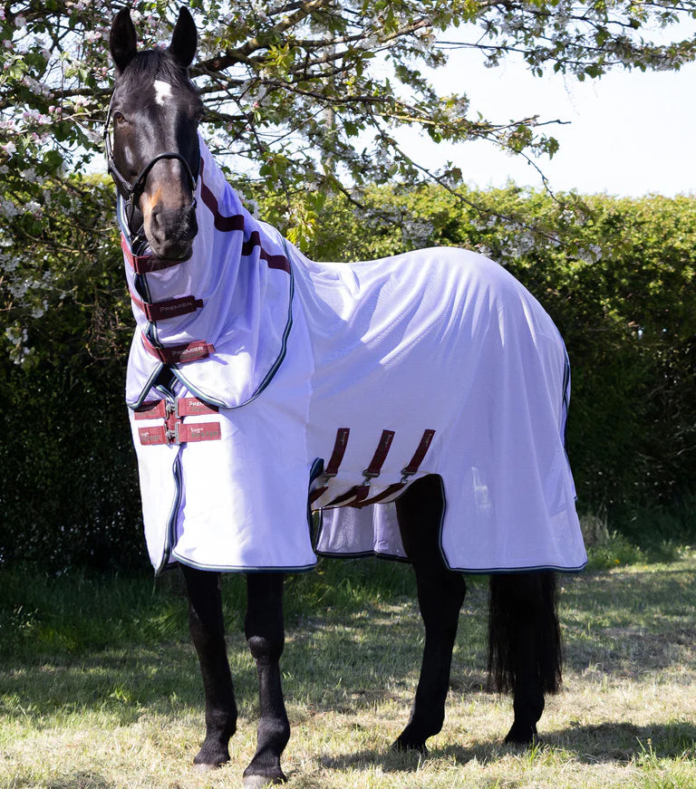 Premier Equine UK Bug Buster Fly Rug with Detachable Neck and Belly Flap Lavender (75” or 78”)