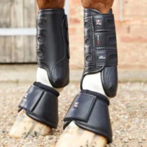 Premier Equine UK Carbon Tech Air Cooled Eventing Boots pr - Black Medium (front & back pairs available)