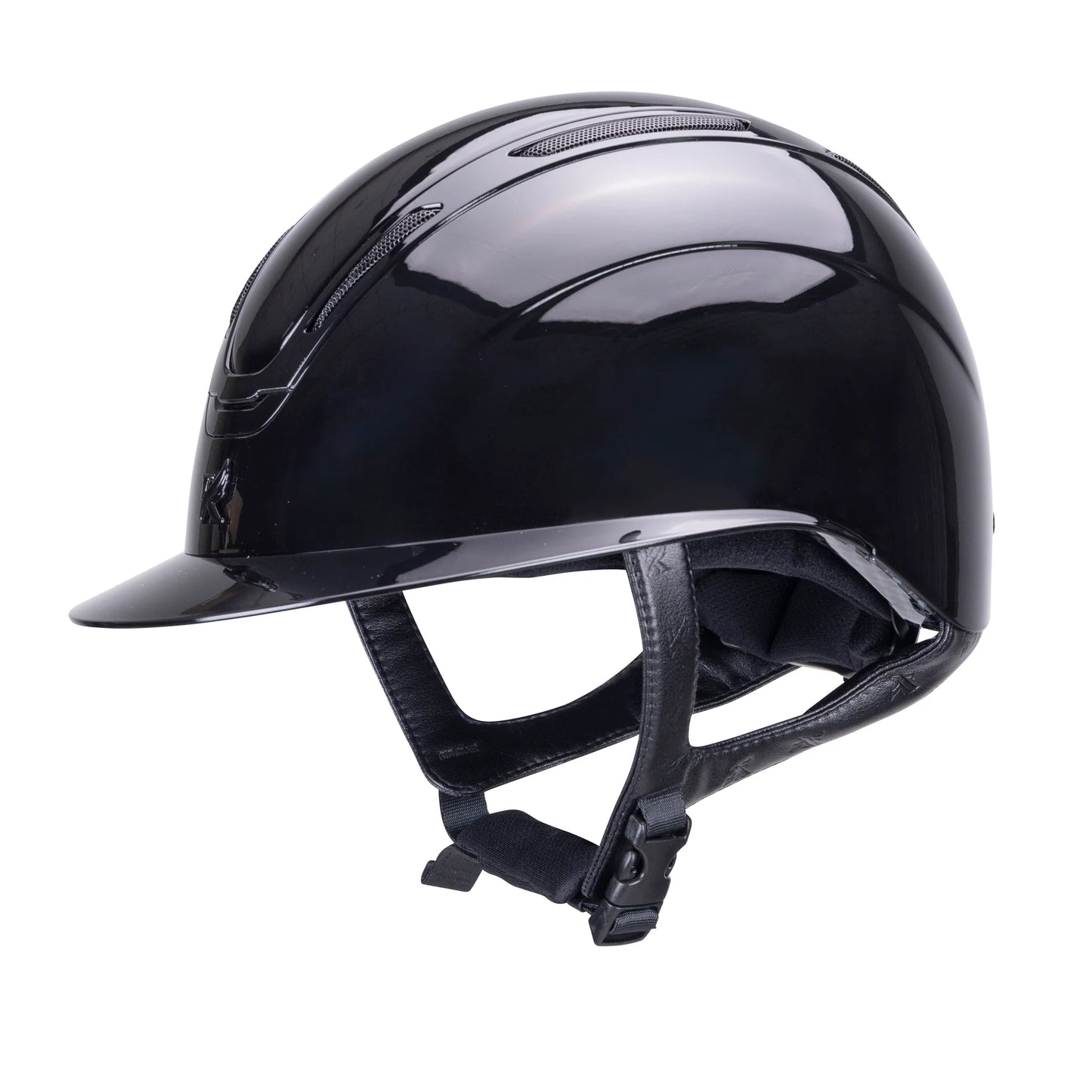 Karben Amity LVSH Riding Helmet Wide Peak - Gloss Black - Medium (55-57)