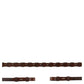 BR Hunter Braided Fancy Reins Oak/Silver Full