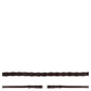BR Hunter Braided Fancy Reins Brown/Silver Full