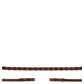BR Hunter Braided Fancy Reins Tobacco/Silver Full
