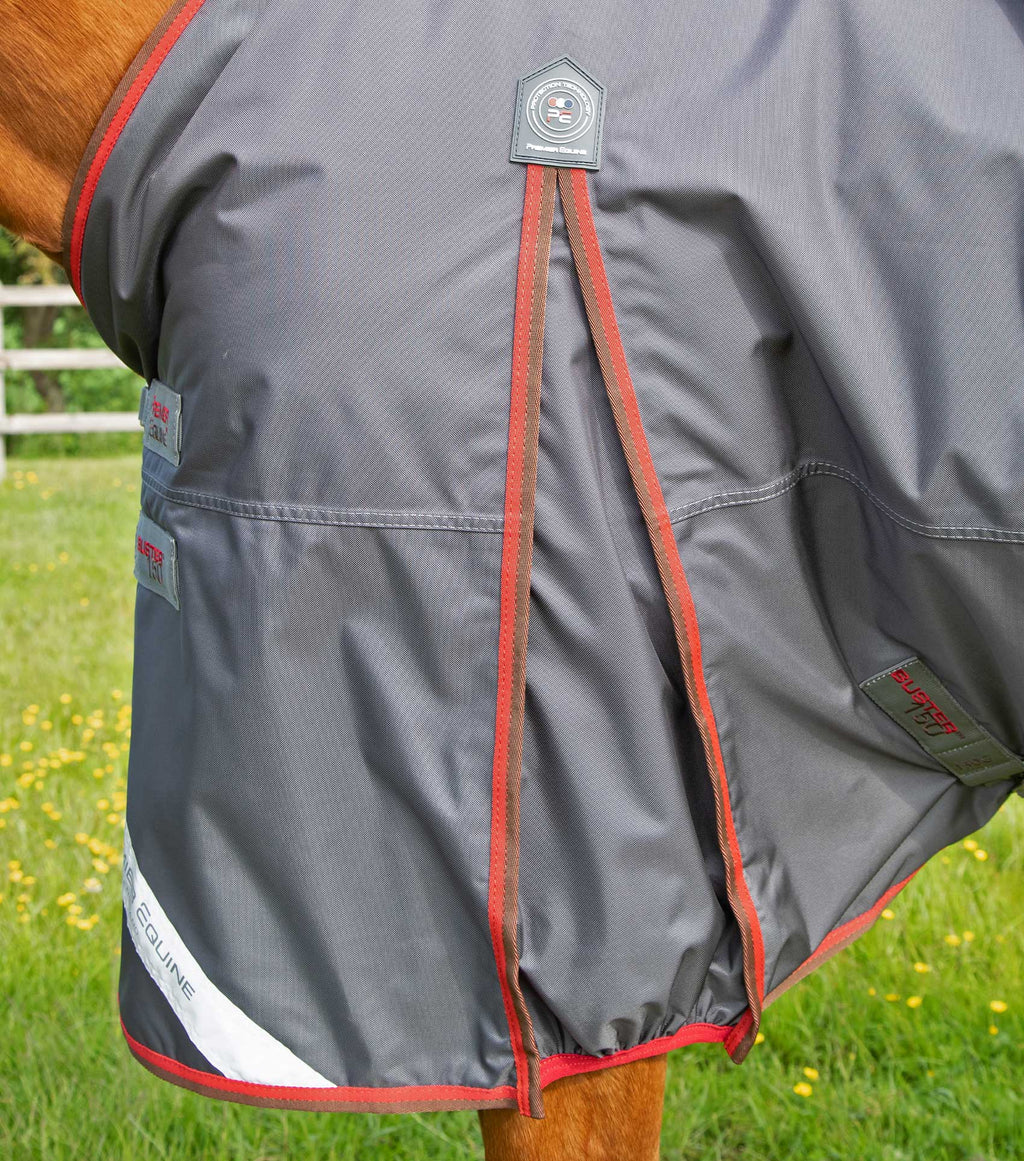 Premier Equine UK Buster 150g Turnout Rug with Classic Neck Cover - Grey 6’6”/78”