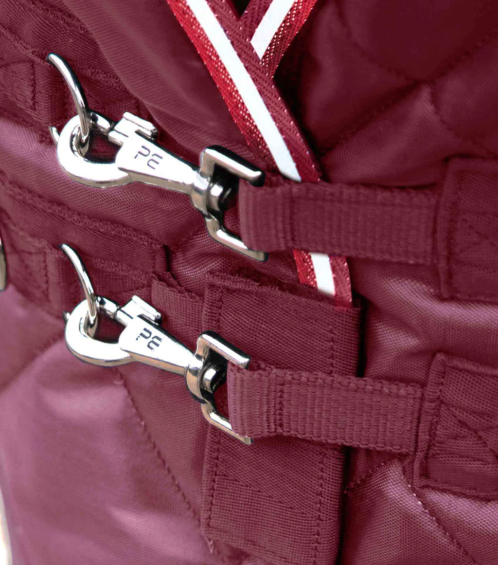Premier Equine UK Tuscan Stable Rug 100g - Burgundy (75” or 78”)