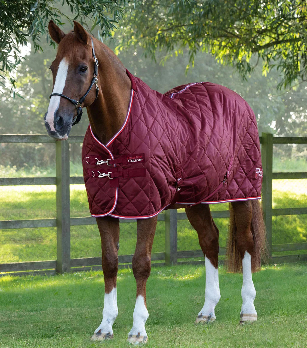 Premier Equine UK Tuscan Stable Rug 100g - Burgundy (75” or 78”)