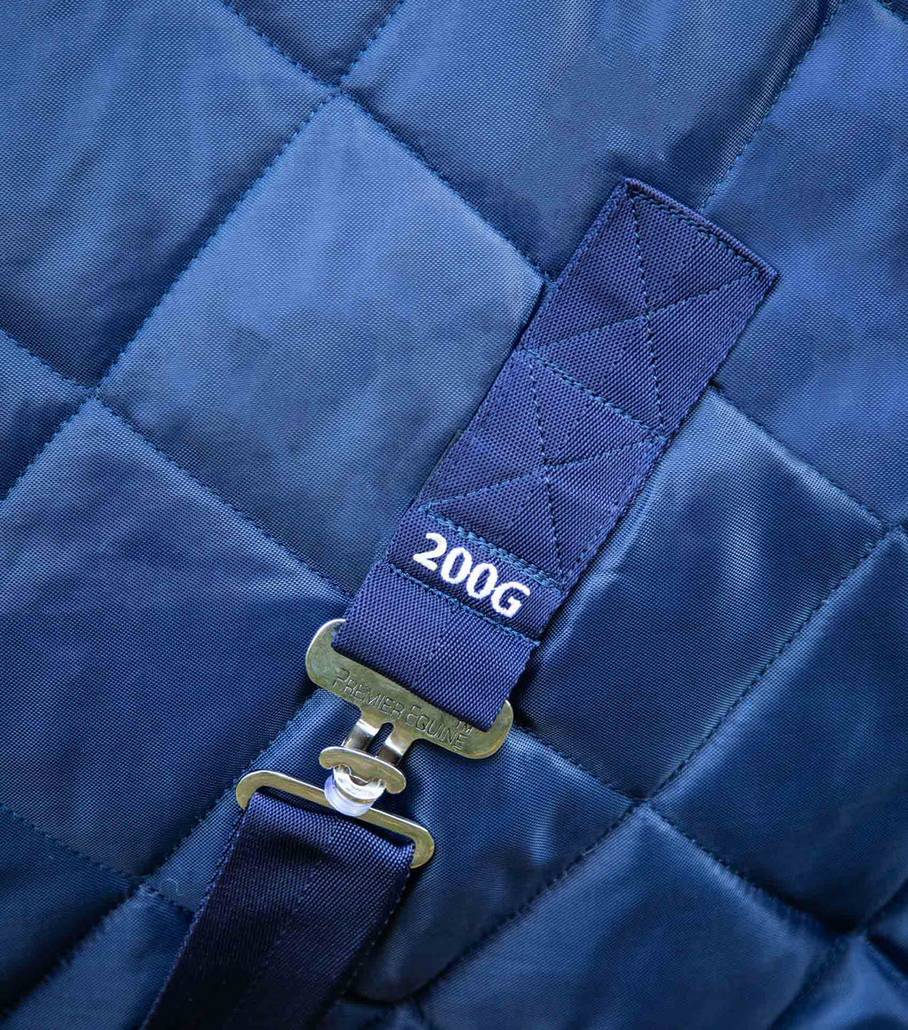 Premier Equine UK Tuscan Stable Rug 200g - Navy (78" or 81")