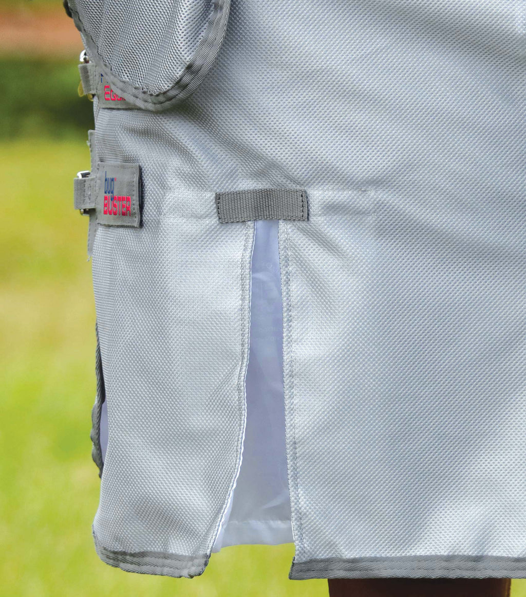 Premier Equine UK Bug Buster Fly Rug with Belly Flap -  Silver (63” or 78” or 81”)