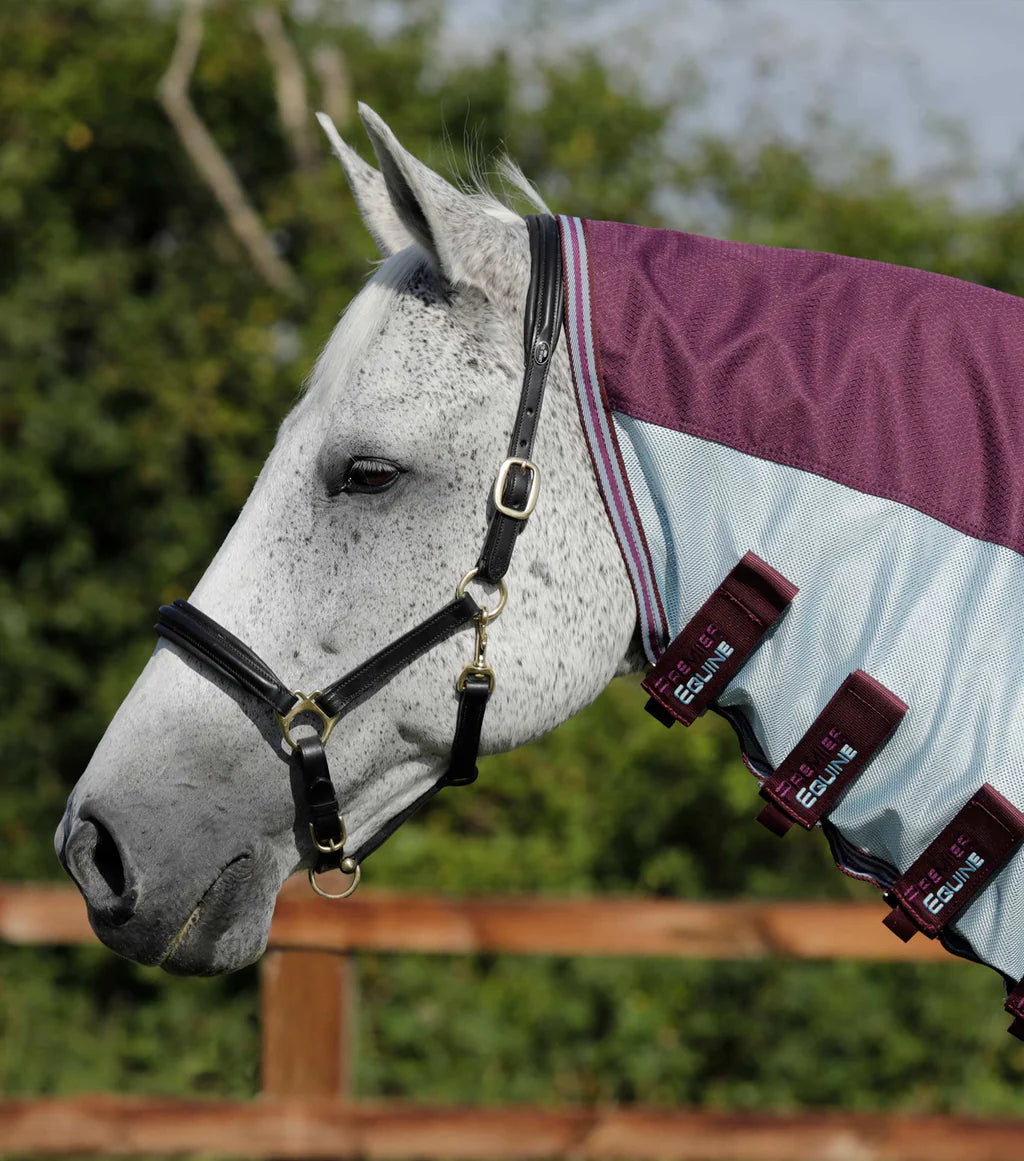 Premier Equine UK Buster Stay-Dry Mesh Air Fly Rug with Surcingles Wine 6’9”/81”