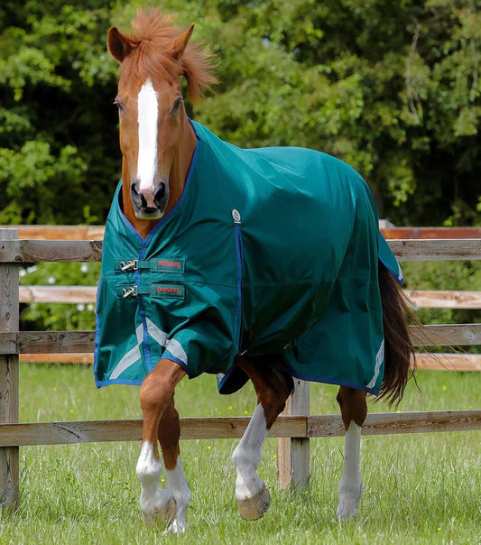 Premier Equine UK Buster Zero gram Original Turnout Rug/Rain Sheet Green 6’0”/72”