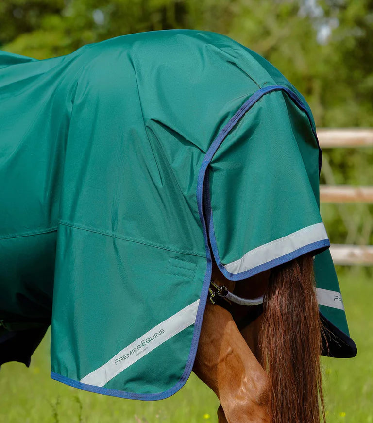 Premier Equine UK Buster Zero gram Original Turnout Rug/Rain Sheet Green 6’0”/72”