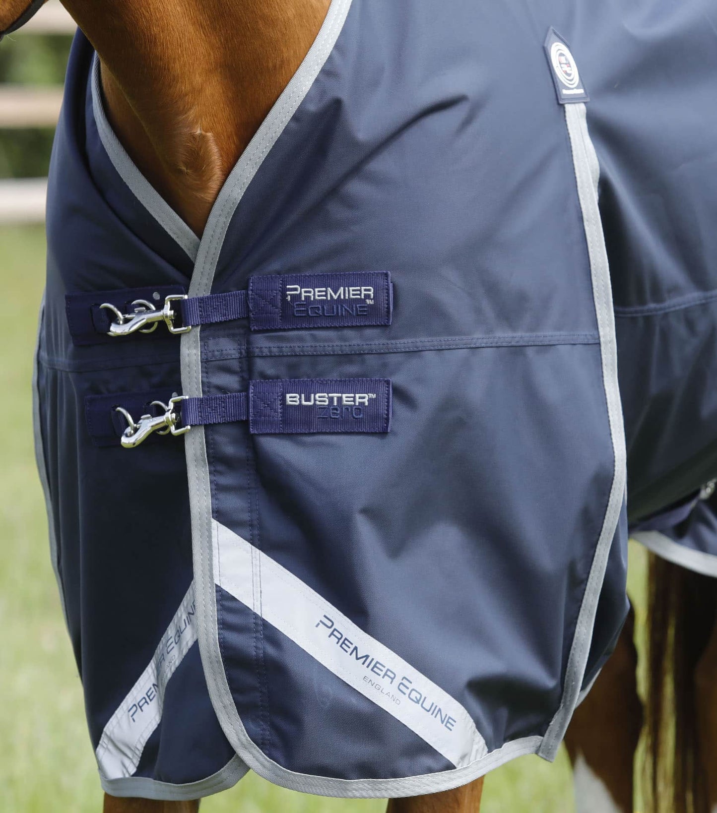 Premier Equine UK Buster Zero gram Original Turnout Rug/Rain Sheet Navy 6’6”/78”