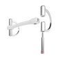 Winderen bit D-ring - Double Broken Mullen Mouth 135 mm (5.25") - White Edition - Slim