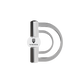 Winderen bit D-ring - Double Broken Mullen Mouth 135 mm (5.25") - White Edition - Slim