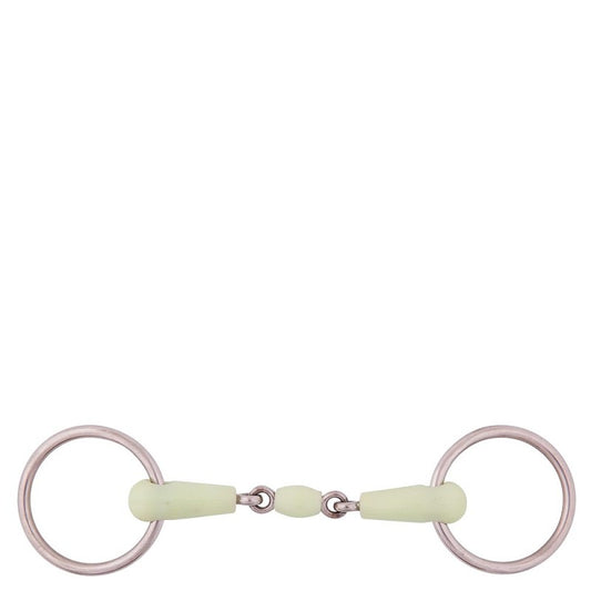 BR Double Jointed Loose Ring Snaffle Apple Mouth 18 mm - 14.5cm/5.75” Mouthpiece