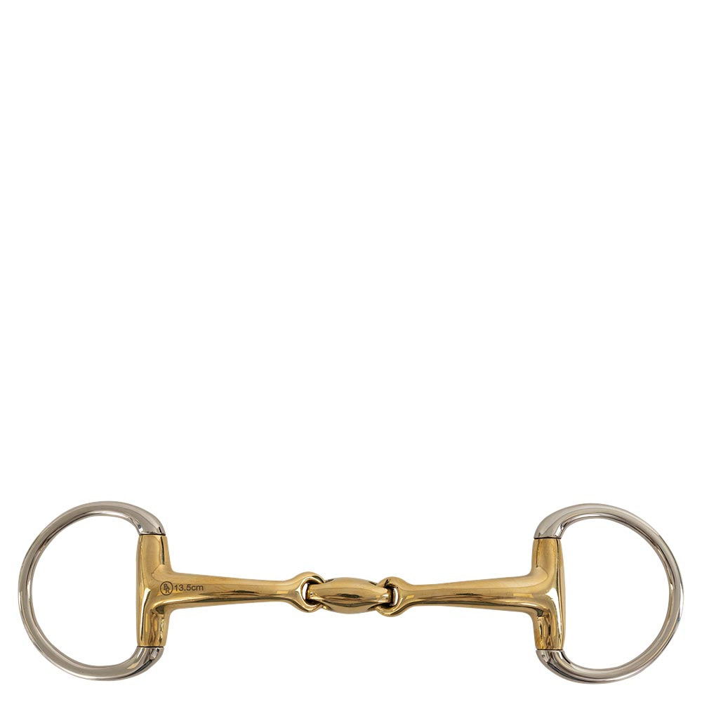 BR Double Jointed Eggbutt Snaffle Soft Contact Magic System 16mm thick - 13.5cm/5.25”