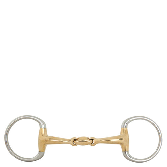 BR Double Jointed Eggbutt Snaffle Soft Contact 14 mm thick Ø 65 mm rings 14.5cm/5.75”