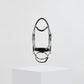 Kingsley Snaffle Bridle Patent Black Clear Stones Full