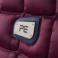 Premier Equine UK Capella Close Contact Merino Wool Dressage Square Wine/Navy Wool - Full