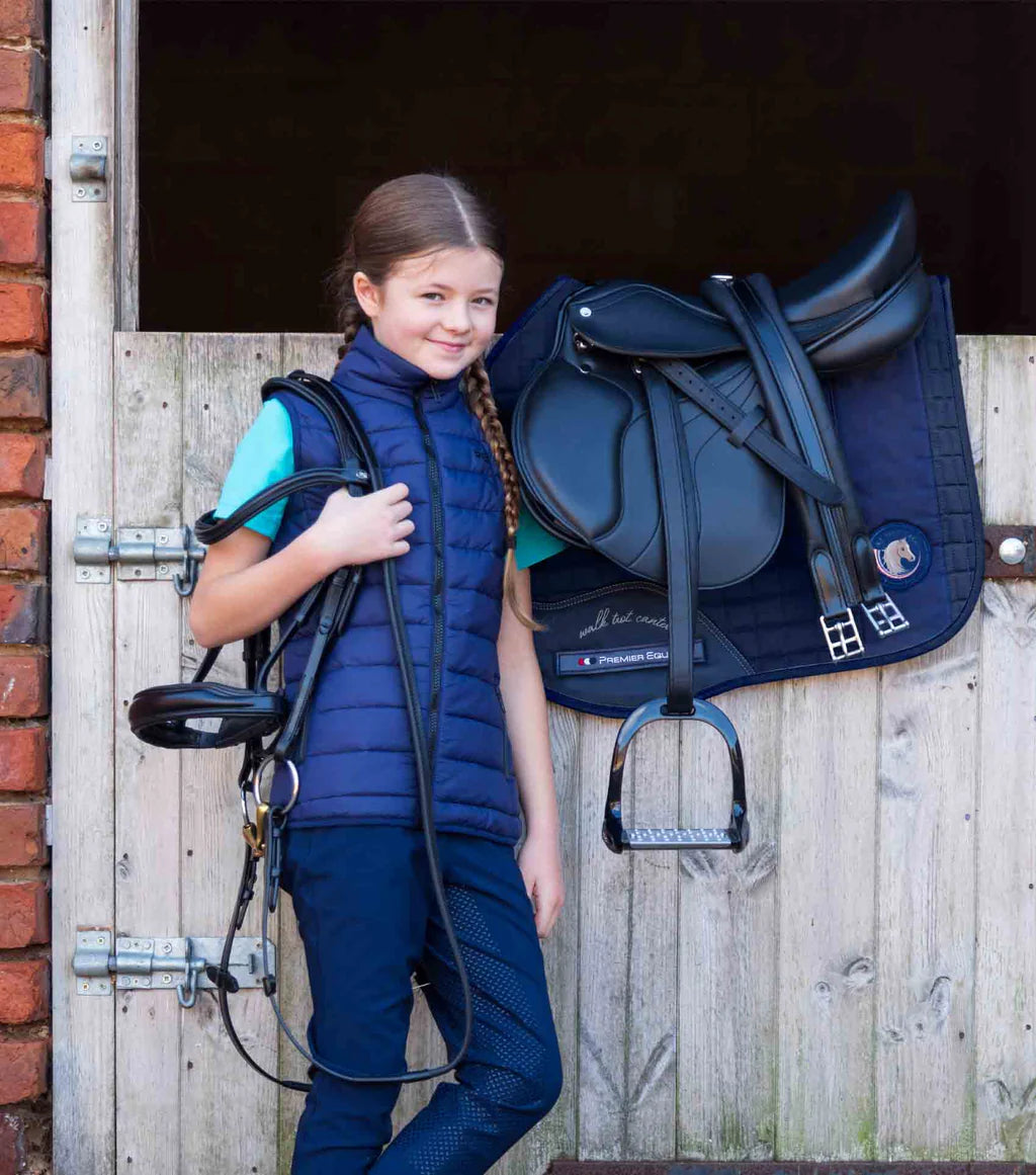 Premier Equine UK My Pony Jack Cotton GP/Jump Plain Saddle Pad - Navy