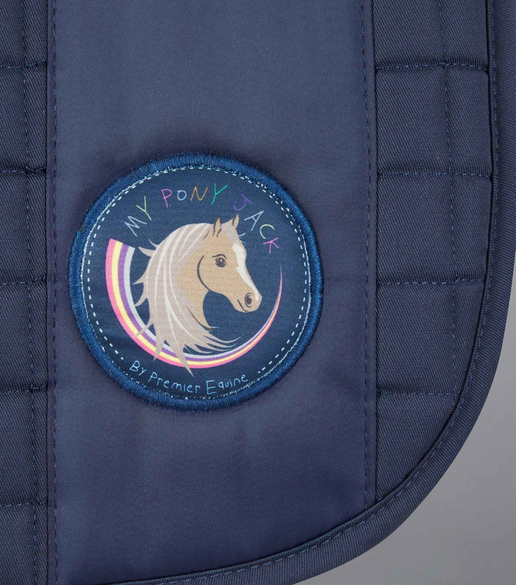 Premier Equine UK My Pony Jack Cotton GP/Jump Plain Saddle Pad - Navy