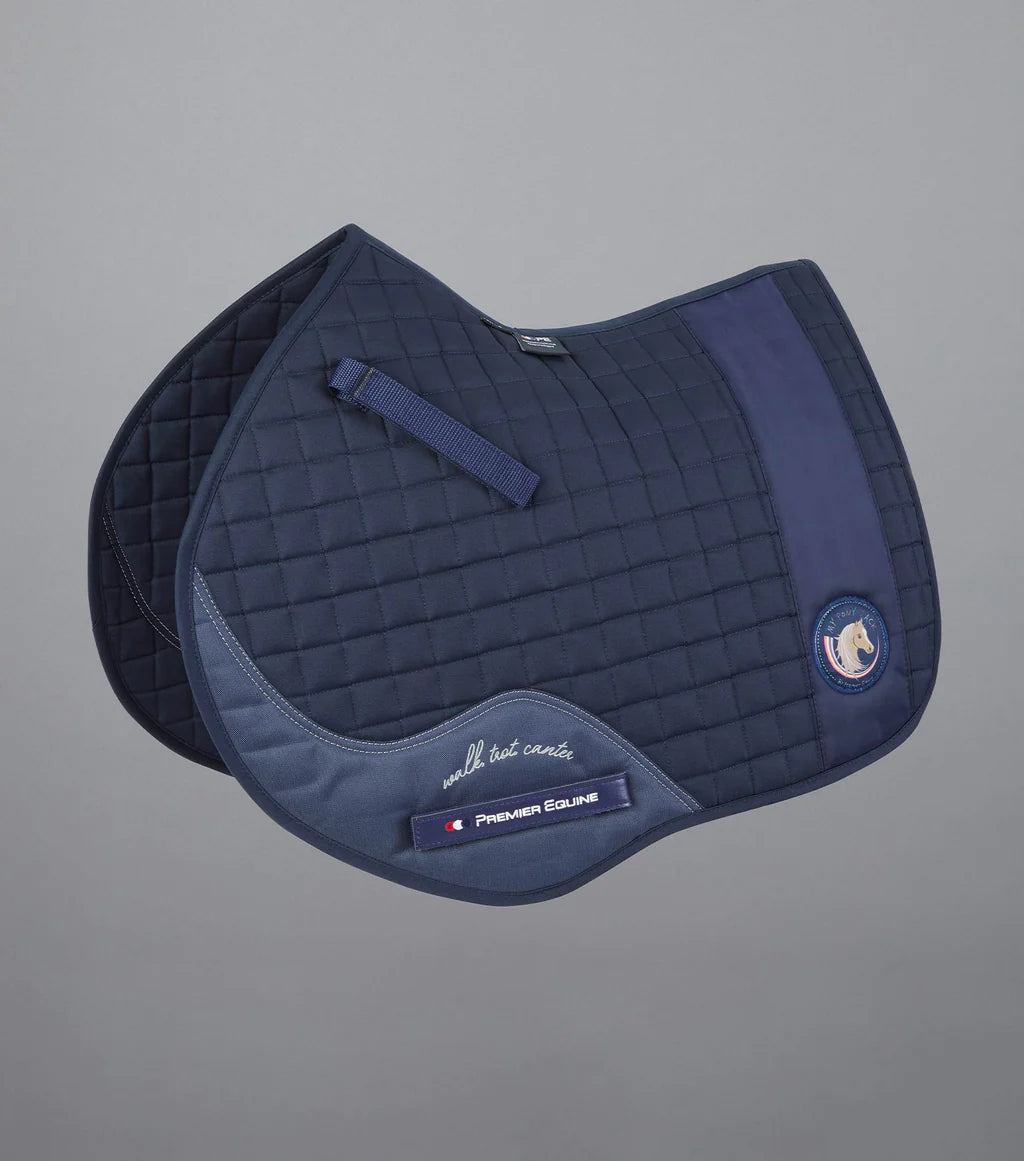 Premier Equine UK My Pony Jack Cotton GP/Jump Plain Saddle Pad - Navy