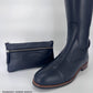 Kingsley Olbia 01 Riding Boots - Nature Blue / Brilliant Crocodile Blue - Fully Sheepskin Lined! - Size 40 MA XS