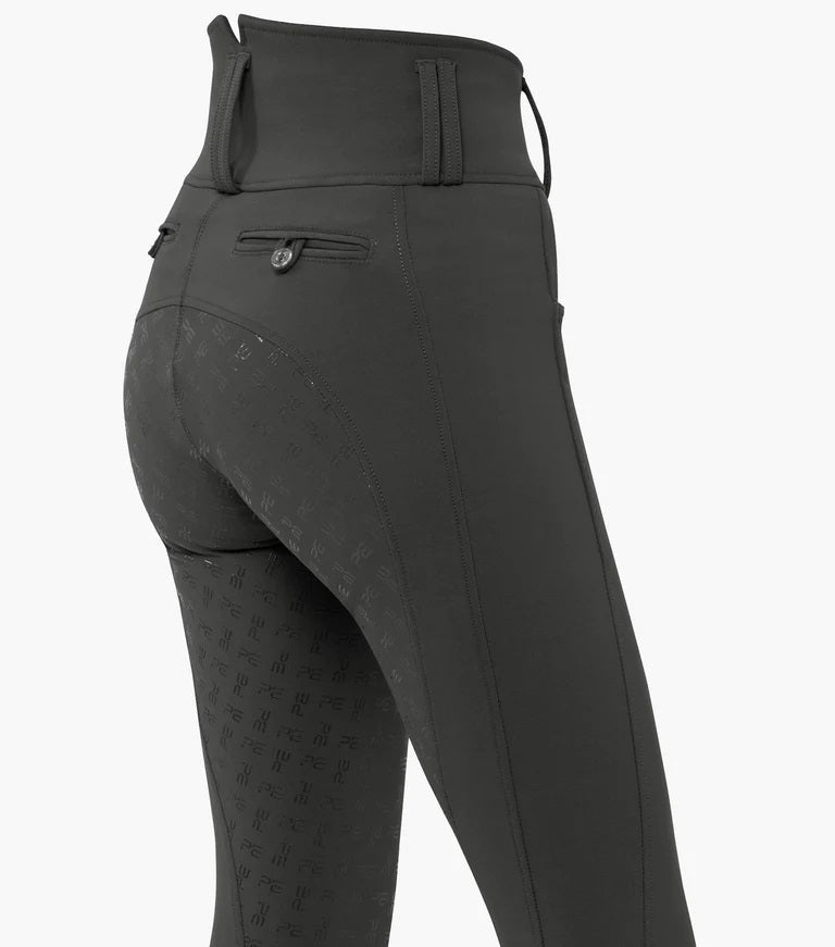 Premier Equine UK Coco II Ladies Gel Full Seat Riding Breeches Anthracite 30”