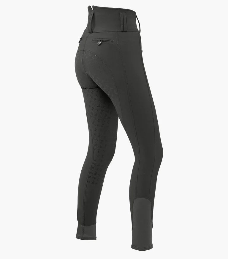 Premier Equine UK Coco II Ladies Gel Full Seat Riding Breeches Anthracite 30”