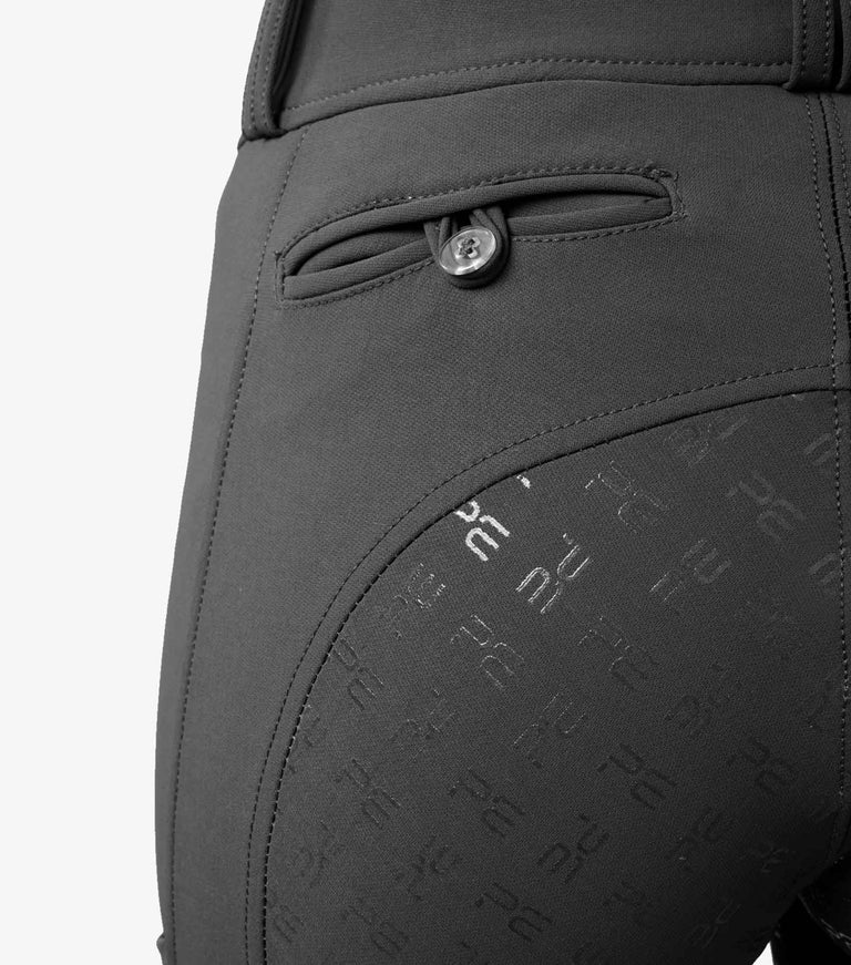 Premier Equine UK Coco II Ladies Gel Full Seat Riding Breeches Anthracite 30”