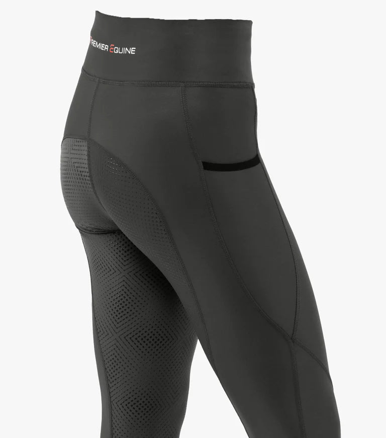 Premier Equine UK Alexa Ladies Riding Tights - Anthracite - 30”