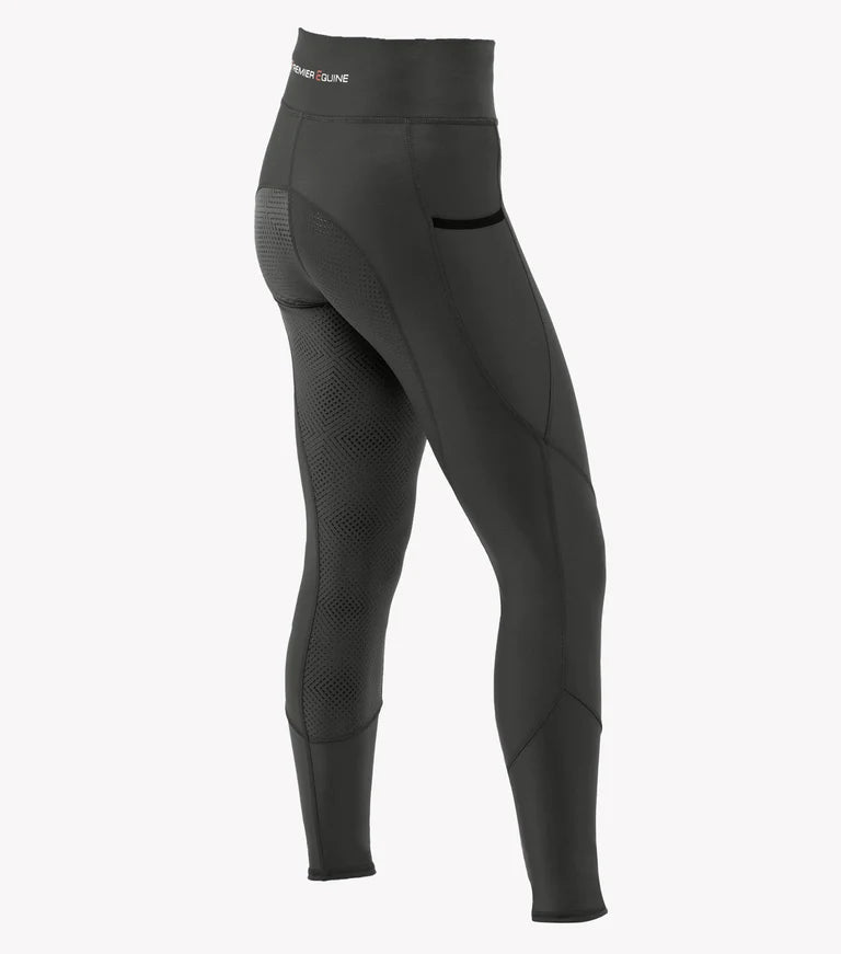 Premier Equine UK Alexa Ladies Riding Tights - Anthracite - 30”