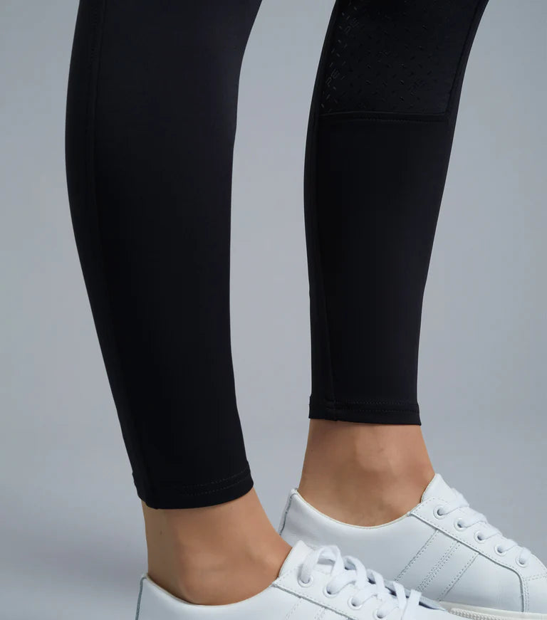 Premier Equine UK Ventus Ladies Full Seat Gel Riding Tights - Black 32”