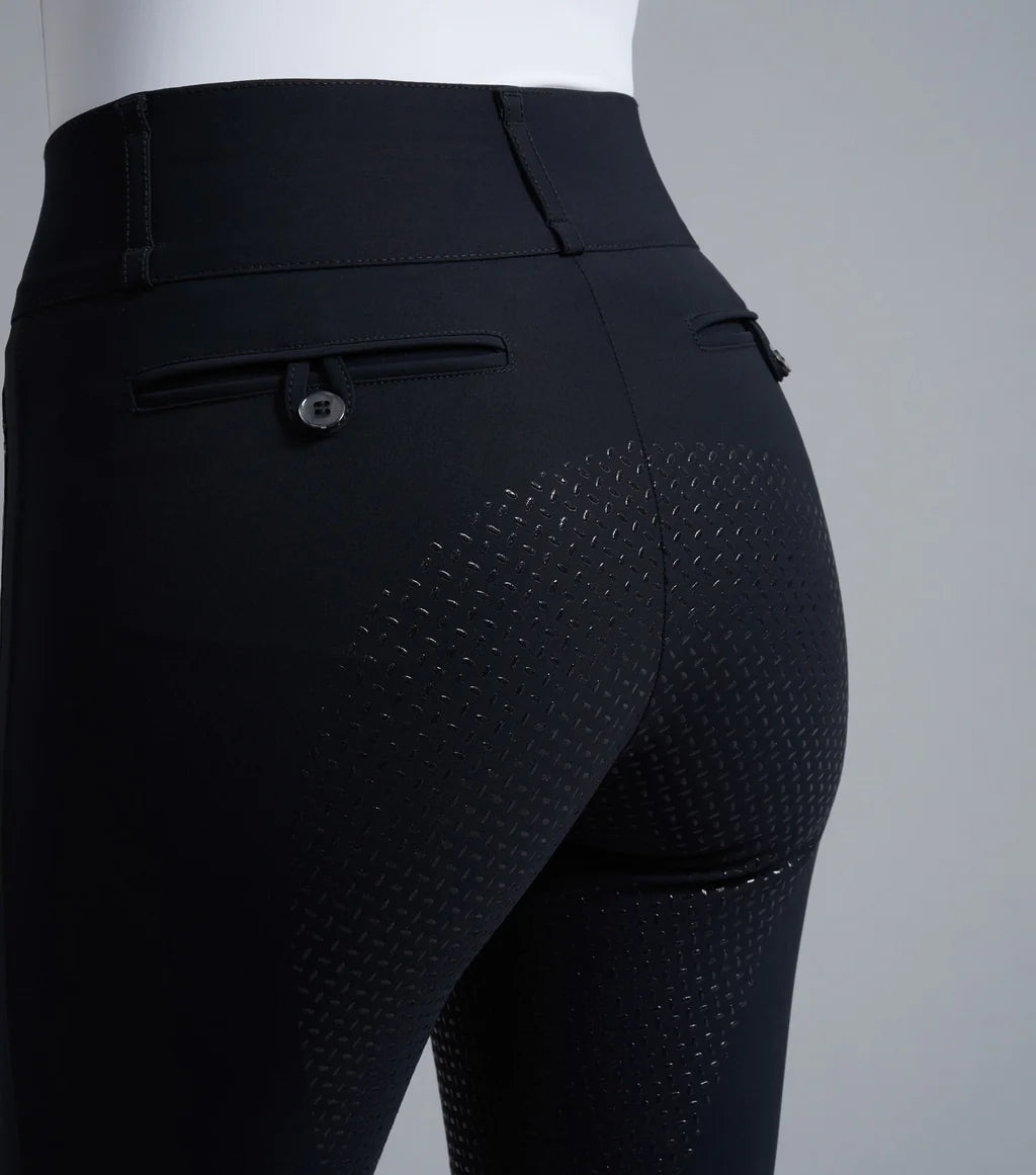 Premier Equine UK Carapello Ladies Full Seat Gel Riding Breeches -Black 28”