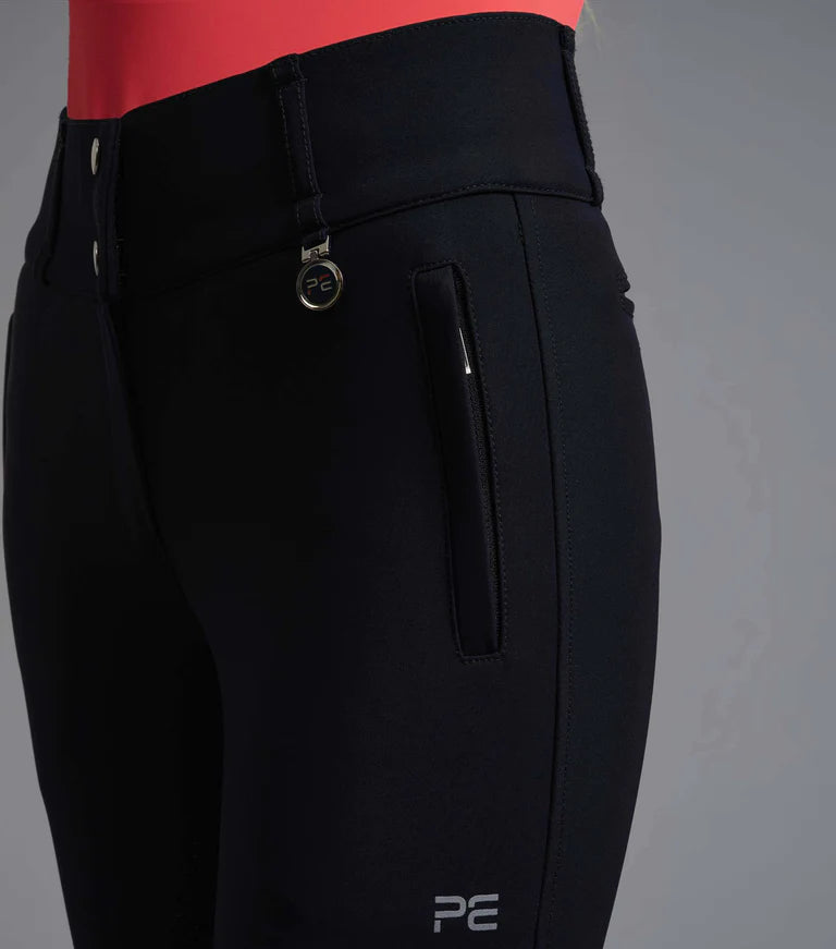 Premier Equine UK Carapello Ladies Full Seat Gel Riding Breeches - Navy (24” or 26”)