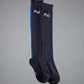 Premier Equine UK Sports Highlight Riding Socks (1 Pair) - Black Large (Euro 43-46)